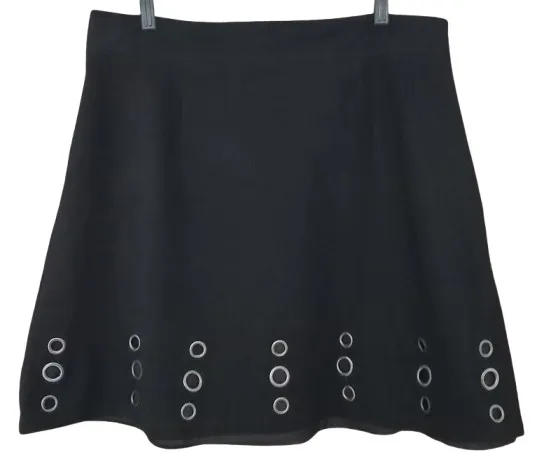 Mini saia preta aveludada forrada forever 21 tam P