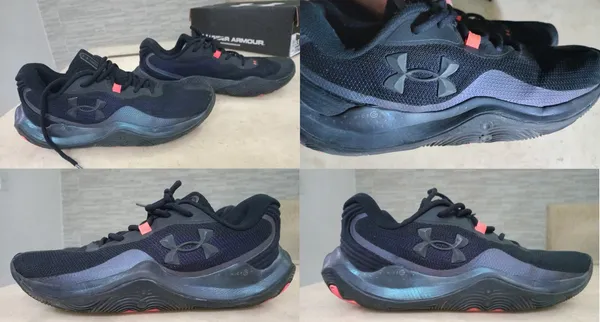 tênis basquete under armour ua buzzer 2 preto usado 41