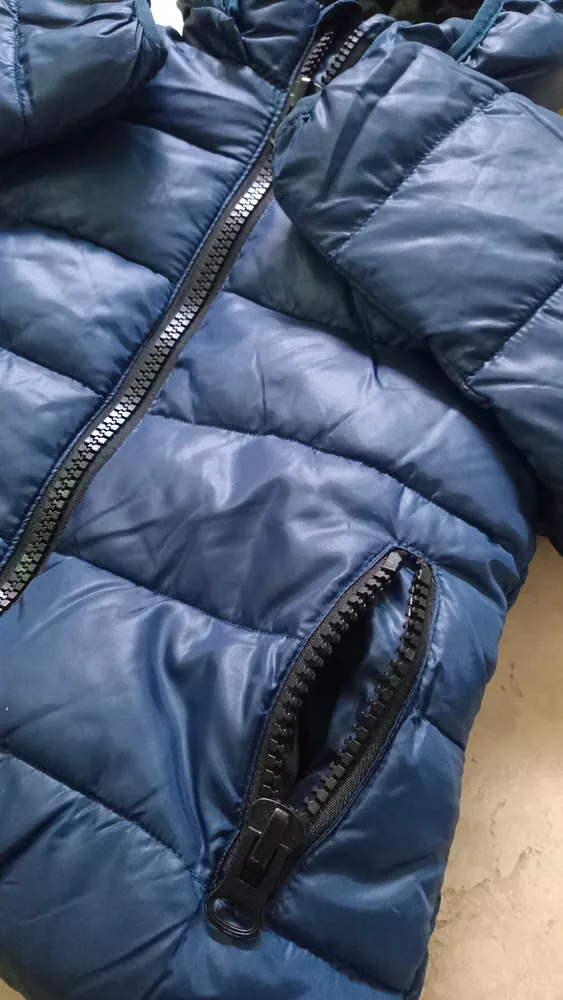 jaqueta capuz infantil mango kids puffer 3/4 anos semi nova