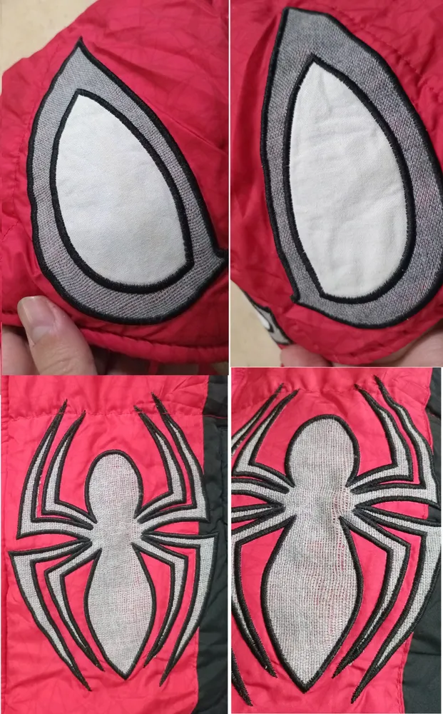 jaqueta puffer spider man capuz removível tam 6
