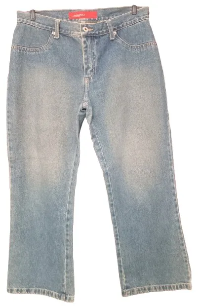 Calça Jeans Capri tam 42 Vintage Cintura alta Desapego Usada