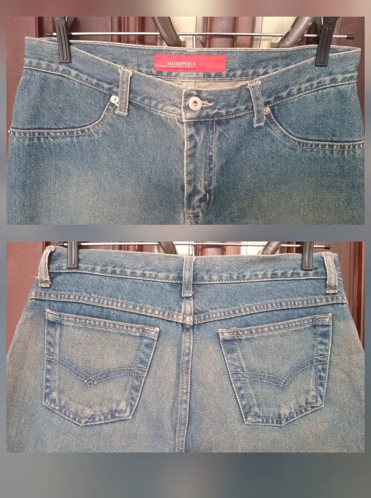 Calça Jeans Capri tam 42 Vintage Cintura alta Desapego Usada