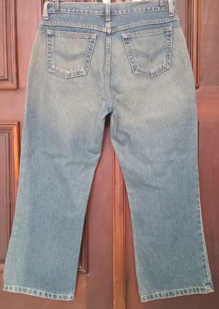 Calça Jeans Capri tam 42 Vintage Cintura alta Desapego Usada