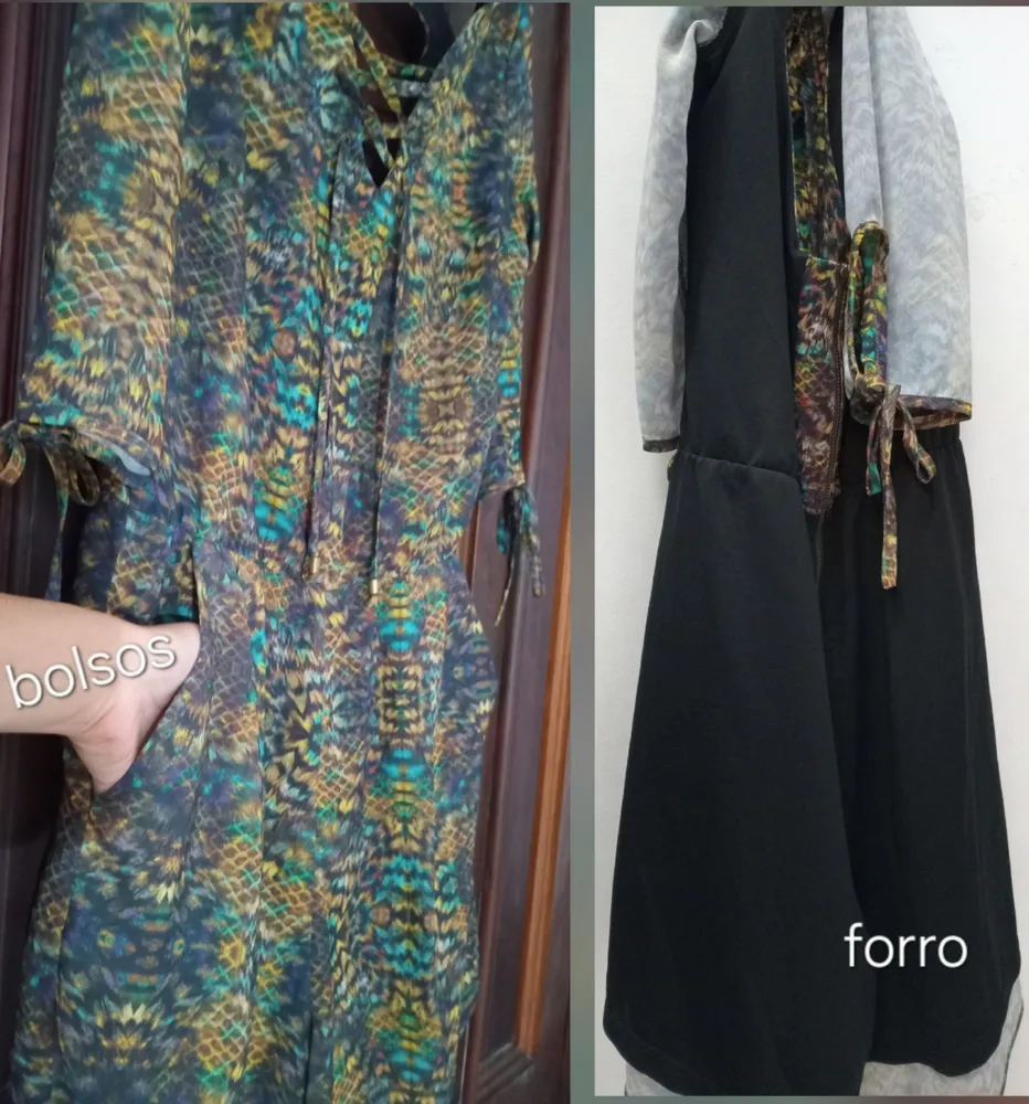 Macaquinho animal print cobra costas Recorte frente lace up