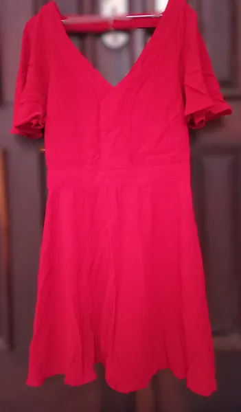 Vestido curto em Viscose Vermelho Forever 21 tam S (P) Usado