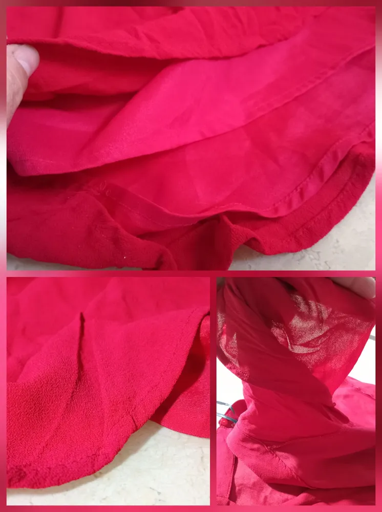 Vestido curto em Viscose Vermelho Forever 21 tam S (P) Usado