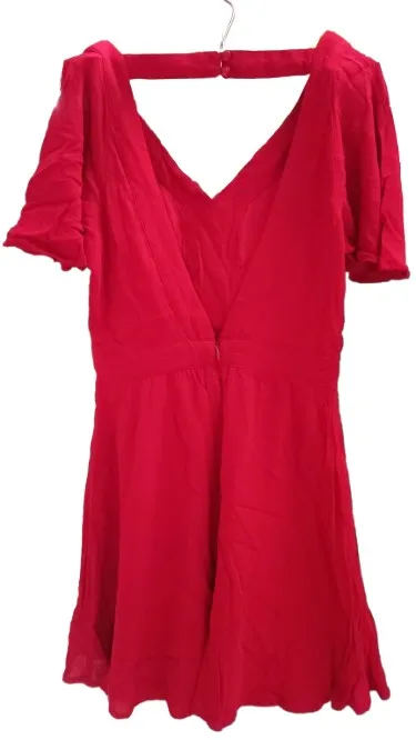 Vestido curto em Viscose Vermelho Forever 21 tam S (P) Usado