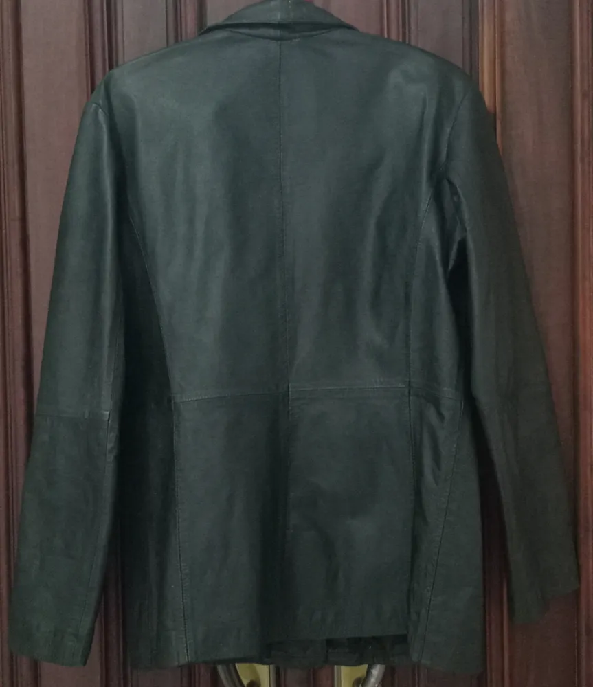 Casaco Jaqueta Blazer couro Leporello M Feminino Desapego