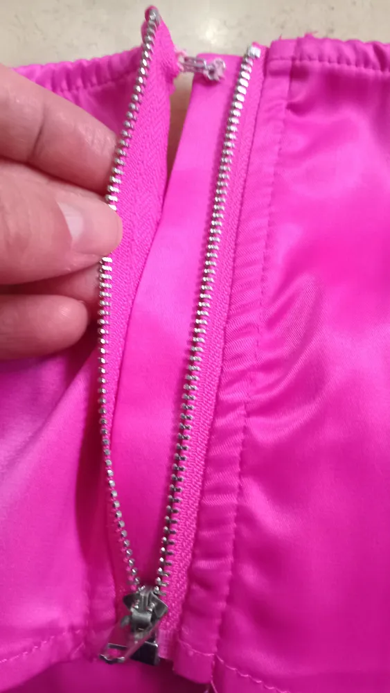 top cropped corselet tomara que caia rosa pink acetinado PP