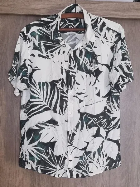 Camisa estampada viscose klhelf semi nova