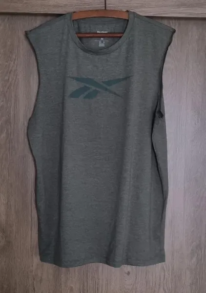 camiseta regata machao verde reebok train original nova