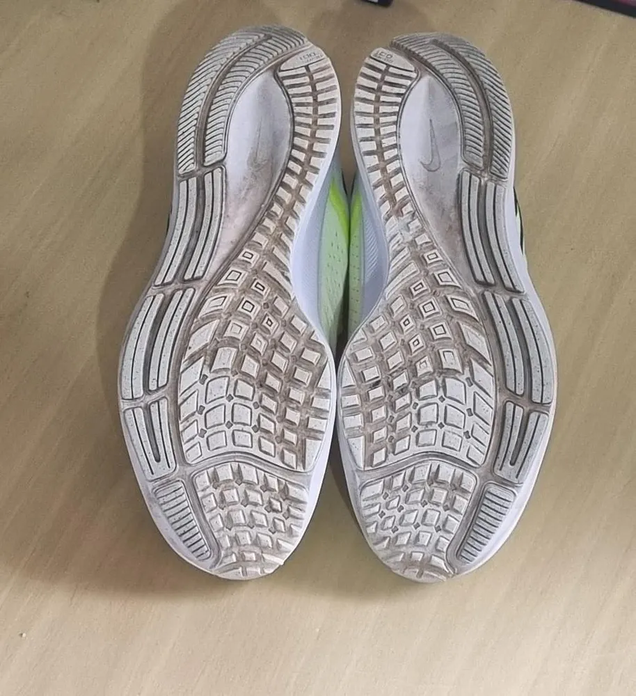 tenis verde claro e laranja zoom pegasus 38 original nike 42