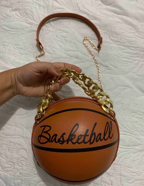 Bolsa Casual com desing de bola de basquete