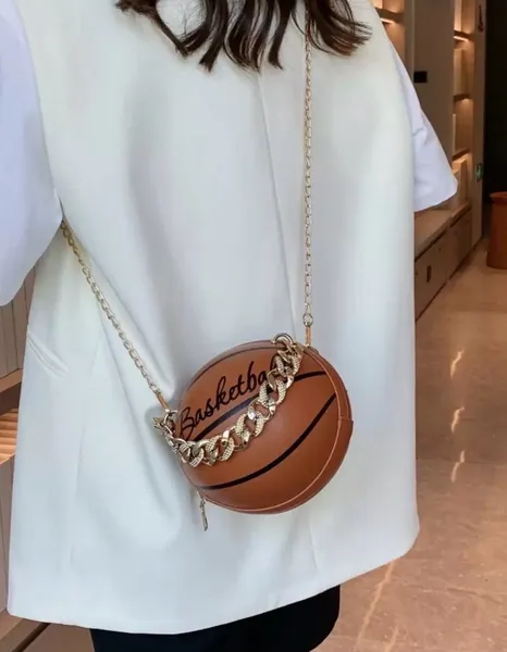 Bolsa Casual com desing de bola de basquete