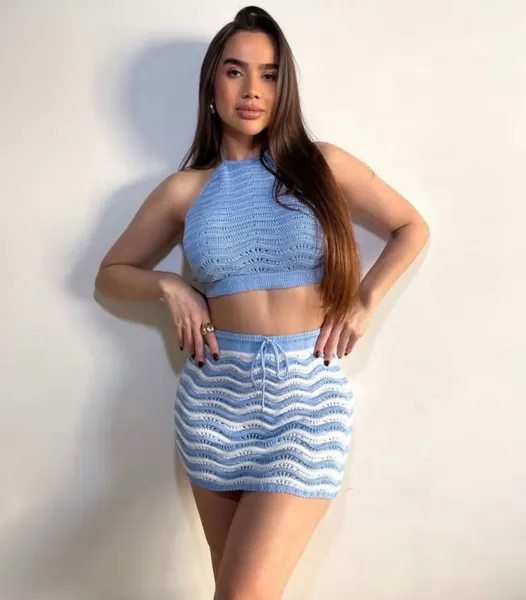 Conjunto lindo de saia e top