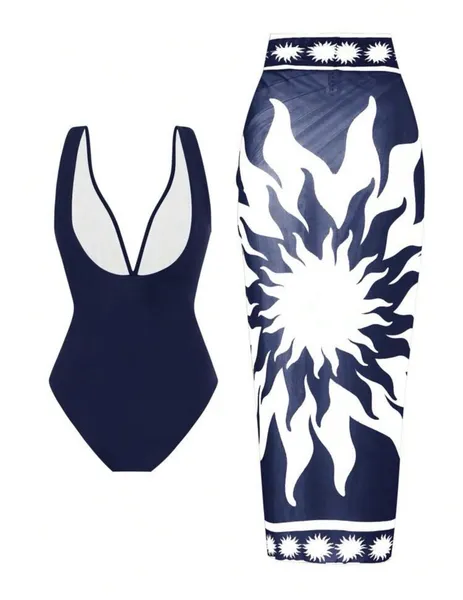 conjunto de Praia lindo maio e saia longo