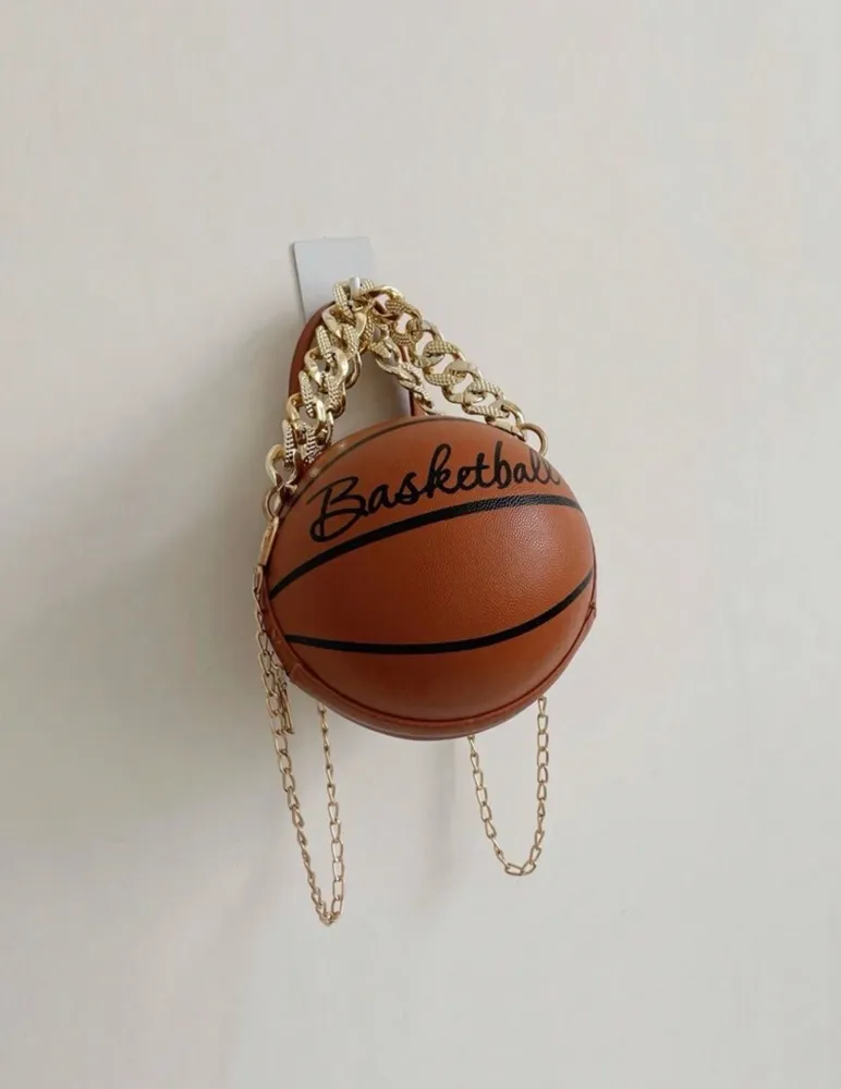 bolsa feminina de ombro de bola de basquete