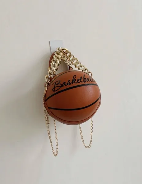bolsa feminina de ombro de bola de basquete