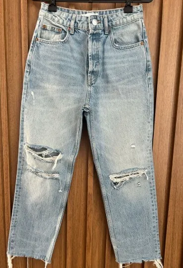 calça jeans zara