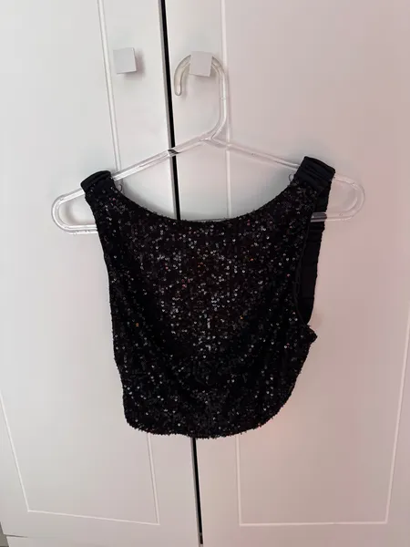 Cropped Paete Preto
