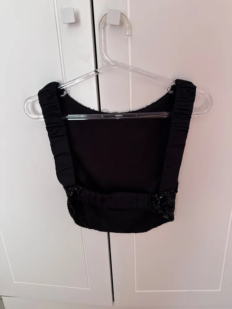 Cropped Paete Preto