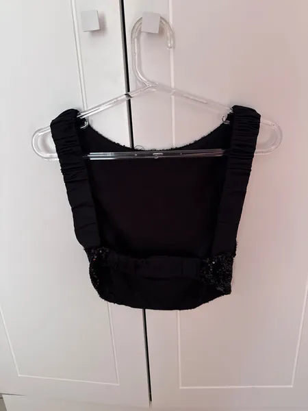 Cropped Paete Preto