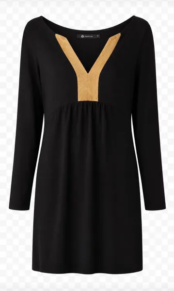 Vestido curto preto  manga longa BOBSTORE