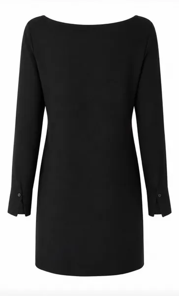 Vestido curto preto  manga longa BOBSTORE