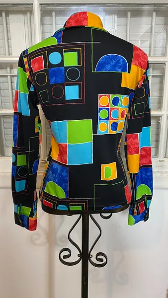 Camisa Italiana estampa geométrica