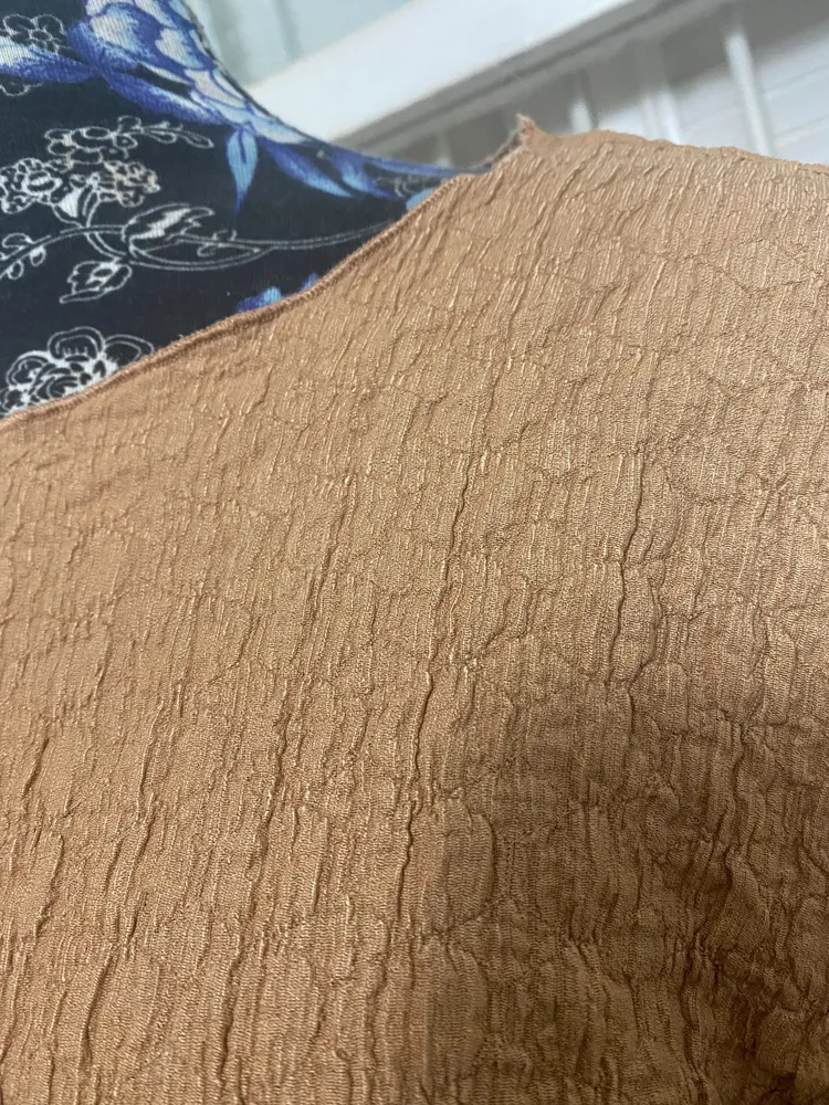 Blusa manga comprida caramelo vintage