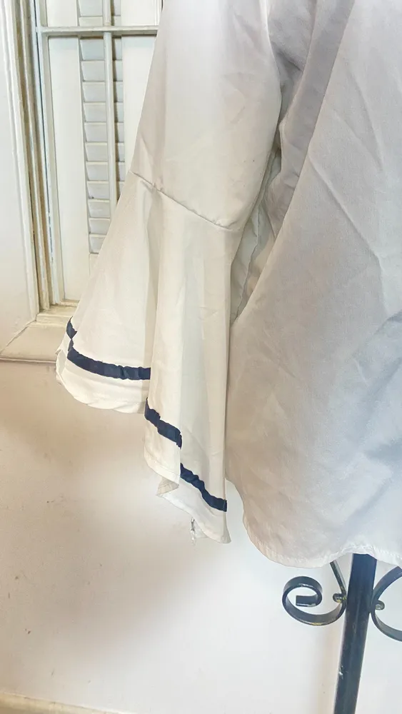 Camisa manga flair branca