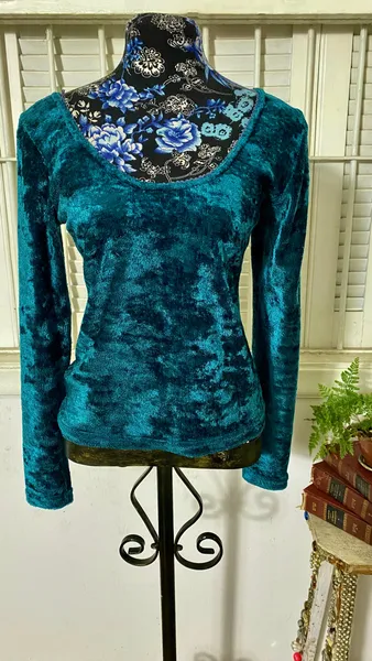 Blusa Manga comprida Veludo molhado