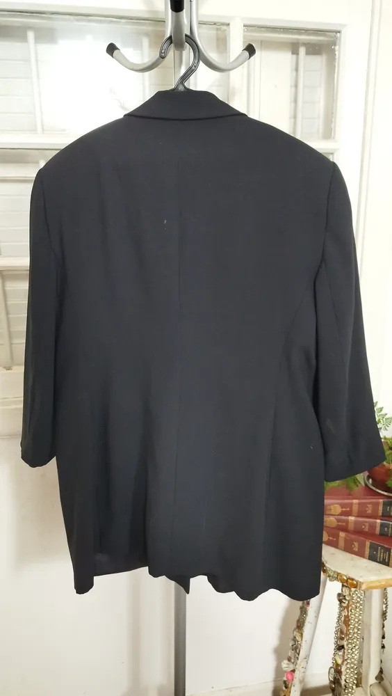 Blazer Vintage CGC preto botões dourados