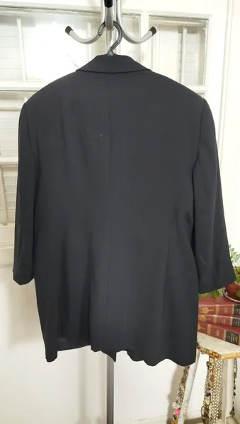 Blazer Vintage CGC preto botões dourados