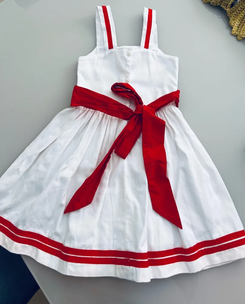 vestido infantil bordado