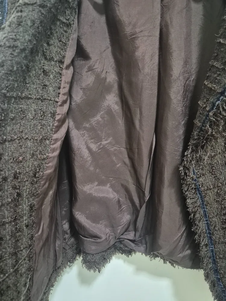 Casaco Tweed Marrom Trimix M