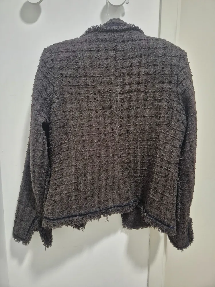 Casaco Tweed Marrom Trimix M