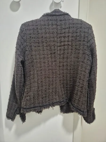 Casaco Tweed Marrom Trimix M
