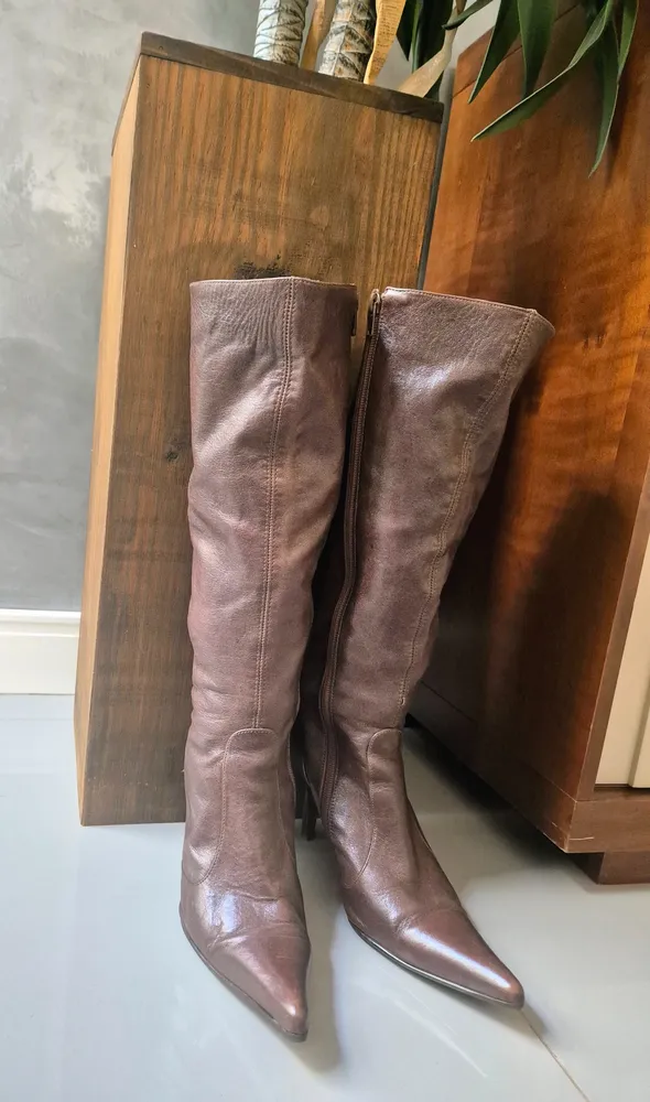 bota cano longo marrom tam 37 ibiza