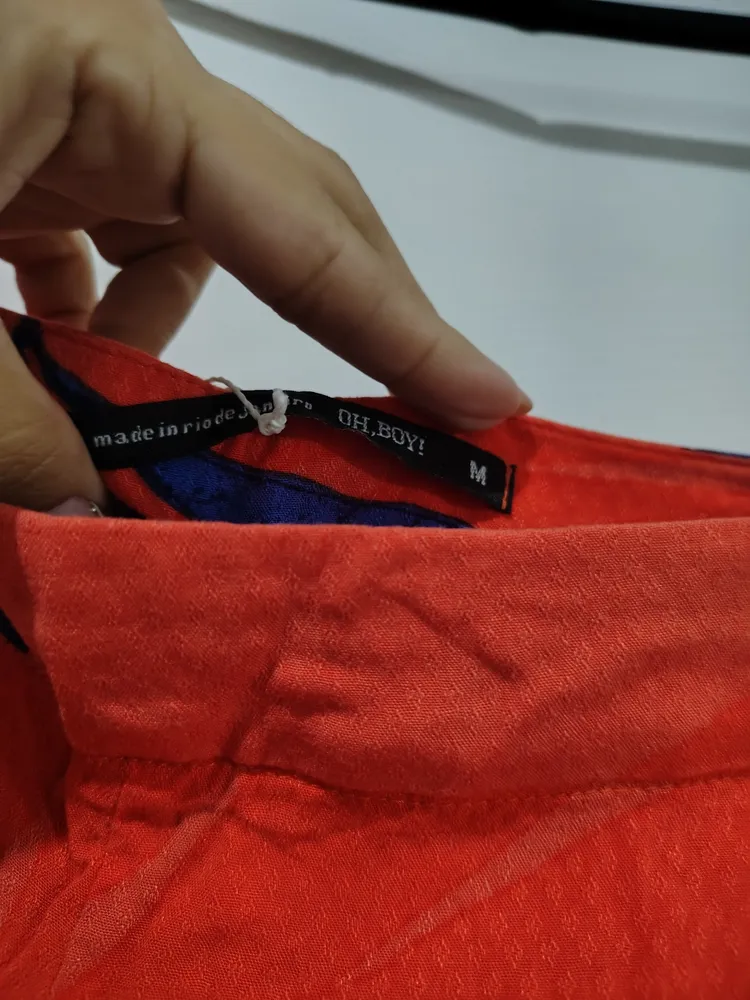 Short de tecido Oh boy Tam m