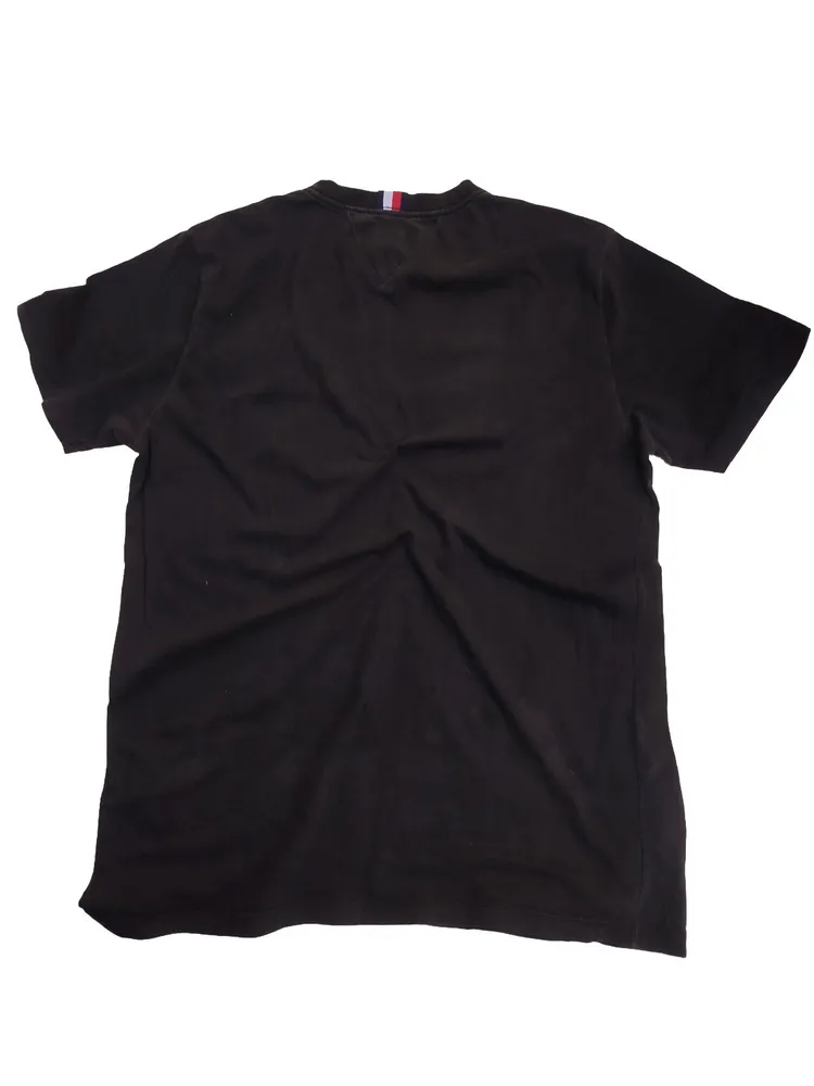 CAMISETA TOMMY HILFIGER ORIGINAL NA COR PRETA ESTONADA