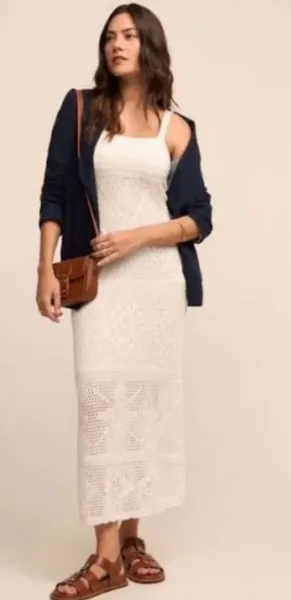 vestido croche renner
