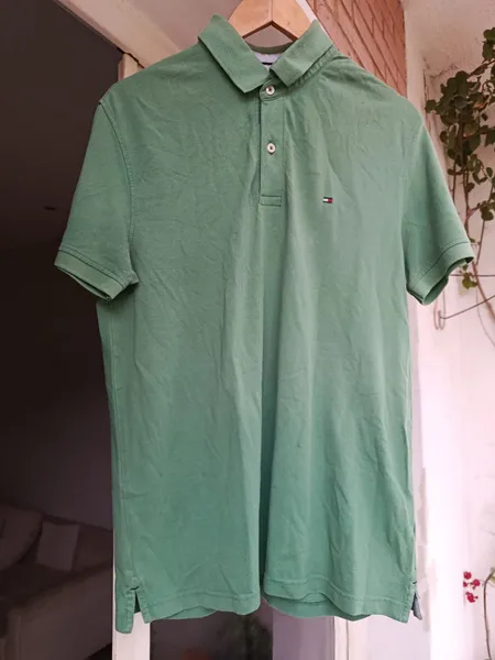camisa polo tommy hilfiger verde g