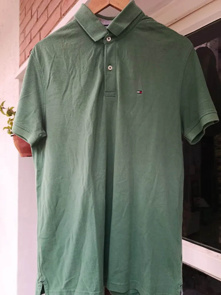 camisa polo tommy hilfiger verde g