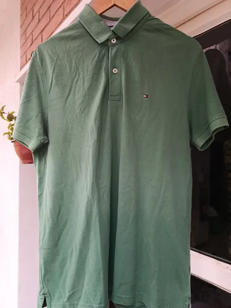 camisa polo tommy hilfiger verde g