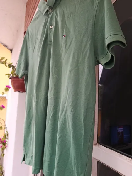 camisa polo tommy hilfiger verde g