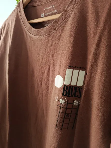 camiseta osklen slim marrom