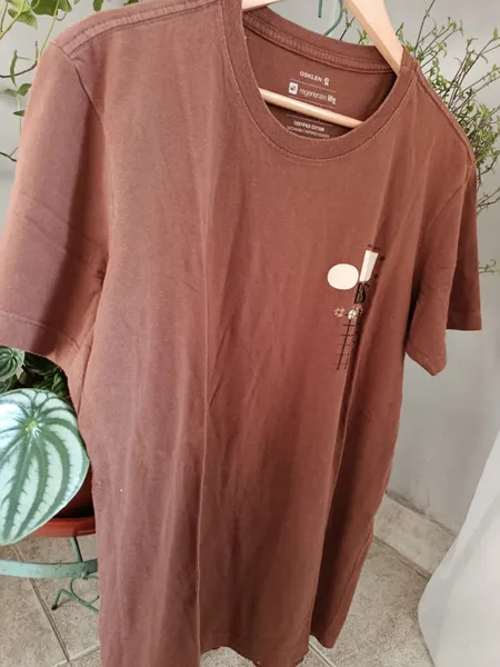 camiseta osklen slim marrom