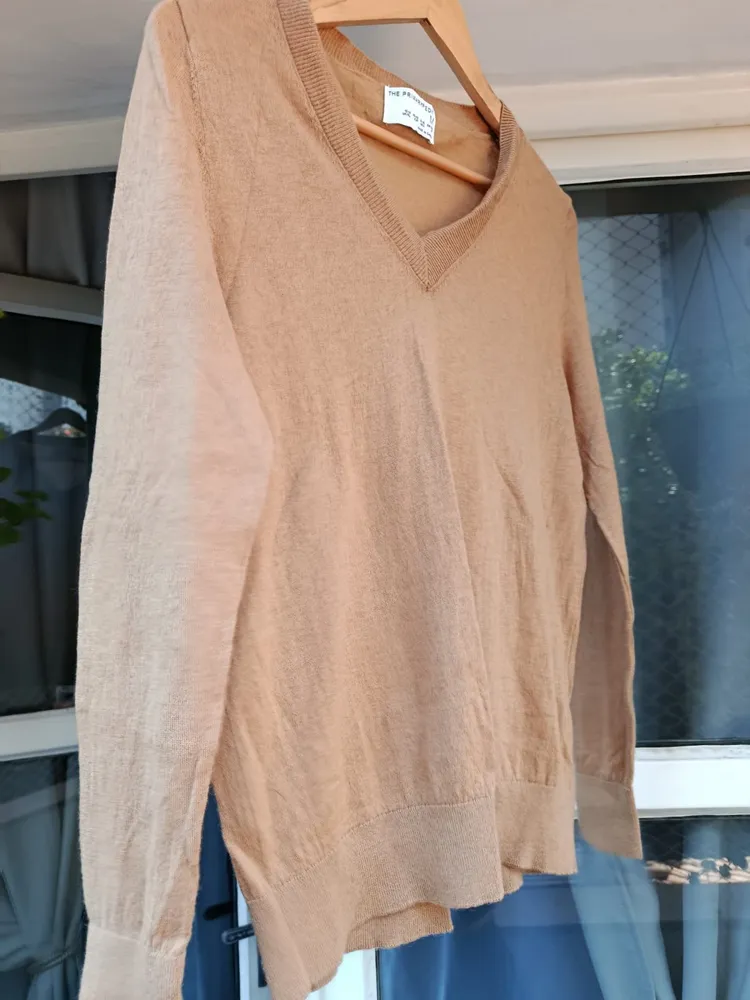 cardigan de tricô primark edit caramelo m
