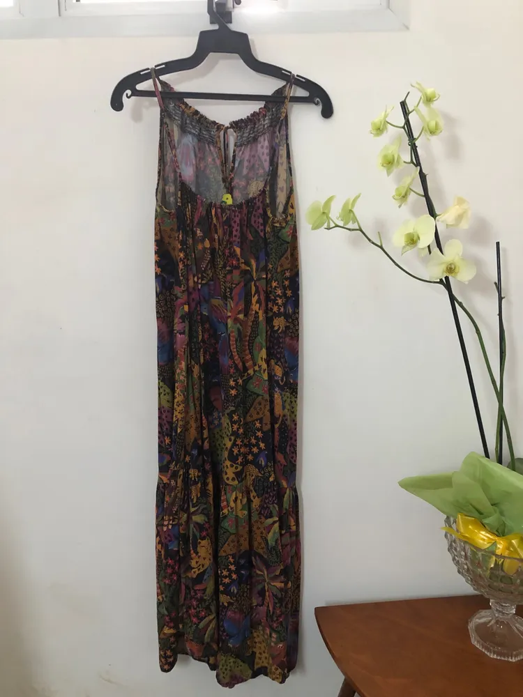 Vestido longo,tamanho p/m,Farm